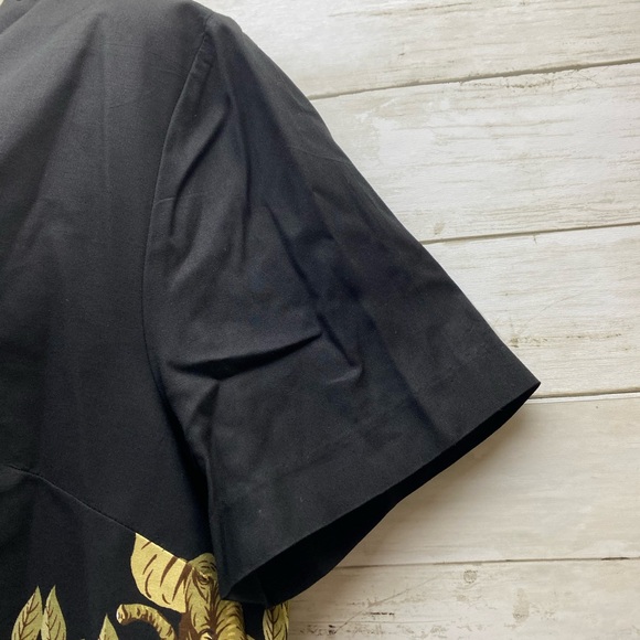 Vintage M.H.M Melissa Harper Women’s Size 12 Button Down Blouse Top Animal Print - Picture 7 of 16